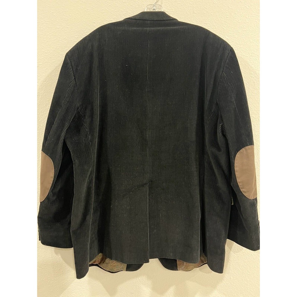 Lauren Ralph Lauren Men Blazer Coat Corduroy Sport Jacket 48R Elbow Pads Vintage